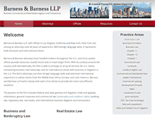 Tablet Screenshot of barnesslaw.com